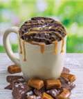 Salted Caramel Brownie Mug Cake