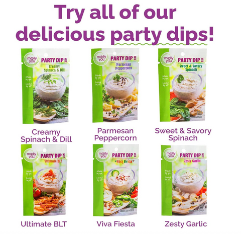 Try all of our delicious party dip mixes! 