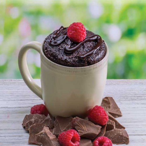 Raspberry Cheesecake Brownie Mug Cake