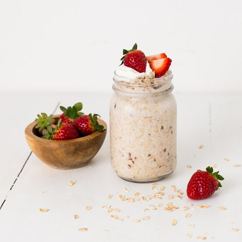 Strawberry Shortcake Overnight Oats