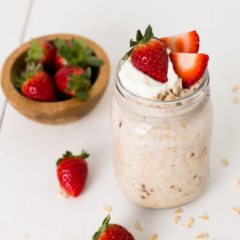 Strawberry Shortcake Overnight Oats