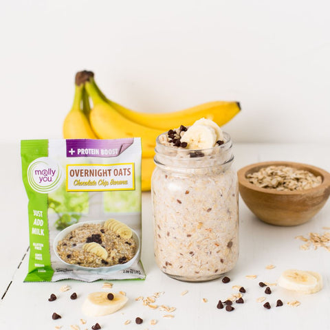 Chocolate Chip Banana Overnight Oats