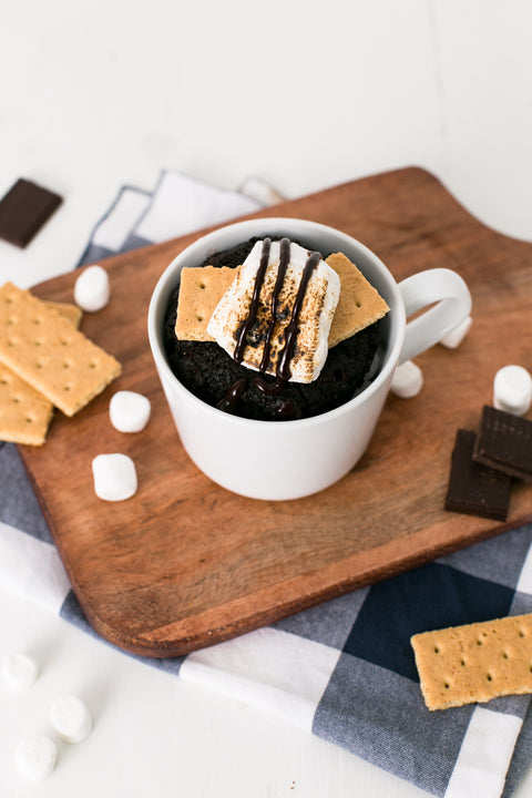 Chocolate S'more Brownie Mug Cake