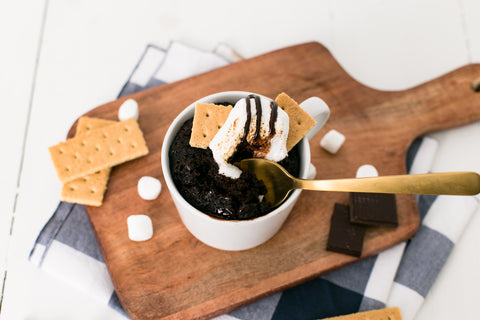 Chocolate S'mores Brownie Single Mug Cake