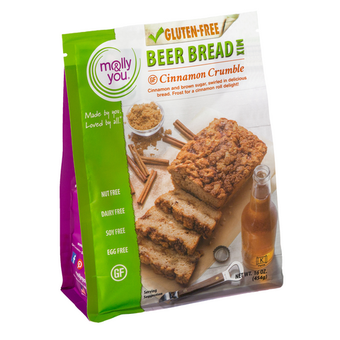 Gluten-Free Cinnamon Crumble Beer Bread Mix Front of the package